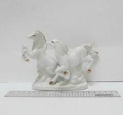 Сувенір фарфор фігурка "Дві білі конячки", K2722895OO14527 - фото товару