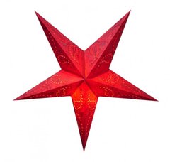 Светильник Звезда картонная 5 лучей RED PAISLEY EMBD., K89050094O1137471932 - фото товара