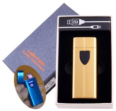Электроимпульсная зажигалка в подарочной коробке LIGHTER (USB) №HL-130 Gold, №HL-130 Gold - фото товара