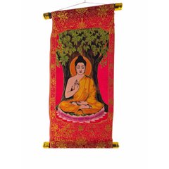 Панно червоне "Будда медитації" (40х20 см), K335135 - фото товару