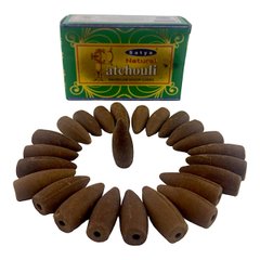 Natural Patchouli Backflow Cones (Пачулі) (Satya) 24 конуси в упаковці, K334975 - фото товару