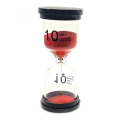 Часы песочные (10 минут) красный песок (10х4,5х4,5 см), K330777E - фото товара
