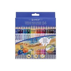 Набір кольорових стираних олівців "Acmeliae" кругл., 24 шт., 1 шт./етик., K2753696OO43740 - фото товару