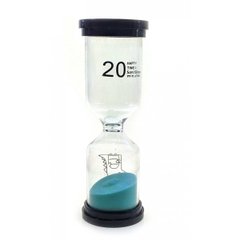 Часы песочные 20 мин бирюзовый песок (14х4,5х4,5 см), K332236E - фото товара