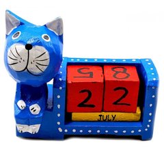 Календарь настольный "Кот" деревянный (11х9х4 см), K333575 - фото товара