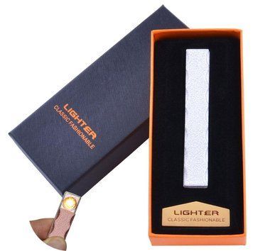 USB зажигалка в подарочной упаковке Lighter (Спираль накаливания) №HL-47 White, №HL-47 White - фото товара