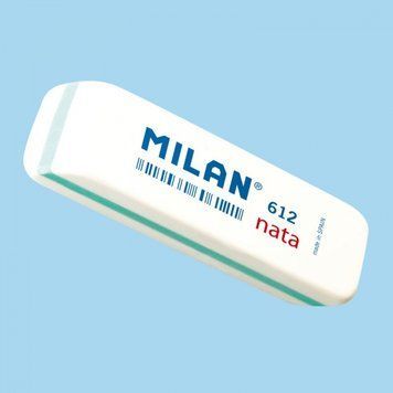 Ластик прямокутний білий. з фаскою "TM MILAN" 7,8*2,3*1,2 см, mix, K2738603OO612CPM - фото товару