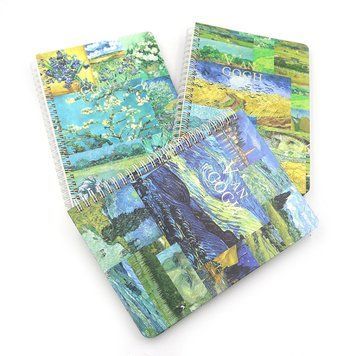 Блокнот на спирали &laquo;Ван Гог&raquo; 21*15см, P80 80g mix4, 1шт/этик., K2757565OO9944DSCN1 - фото товара