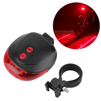 Велоліхтар STOP DW-681-5LED + 2LASER, Waterproof, 2xAAA, 2560 - фото товару