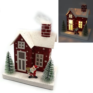 Декор новорічний Будиночок LED 3D фігура "Різдво" 13х12,5х9см, 1шт/етик., K2746557OO0002FKP - фото товару
