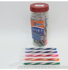 Ручка масляна JOtten "Luck" Індія 0,6мм (банку/30, mix) синя, K2730501OO575-bl - фото товару