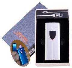 Електроімпульсна запальничка в подарунковій коробці LIGHTER (USB) №HL-130 Silver, №HL-130 Silver - фото товару