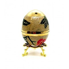 Шкатулка-яйце з бронзи (8х6х6 см), K334698 - фото товару