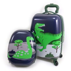 Чемодан дитячий на 4 колесах 16 "+ рюкзак 13", "Динозавр", 1шт/етик., K2742883OO9291DSCN - фото товару