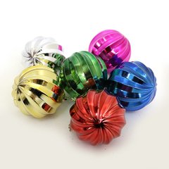 Набір ялинкових кульок "Рельєфний" 5см, 6шт, OPP, K2742359OO0571-5 - фото товару