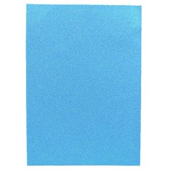 Фоаміран EVA 1.7 ± 0.1MM "Світло-блакитний" IRIDESCENT HQ A4 (21X29.7CM) з клеєм, 10 лист./П, K2744840OO17IK-7130 - фото товару