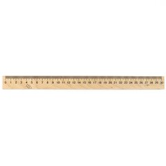 Лінійка дерев'яна 30см шовкографія (в блоці 100шт)Міцар, K2752698OO021-ЛК-МВ - фото товару