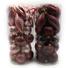 Набор шаров подарочный "Новогодний" 28шт. в банке PVC, mix, 1шт/этик., K2747356OO70LE - фото товара