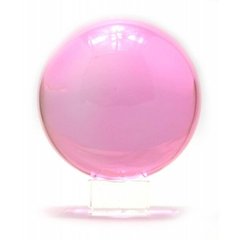 Кришталева куля на підставці рожевий (13,7х11х11 см), K328731 - фото товару