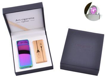 Електроімпульсна запальничка в подарунковій коробці Arc Cigarette №HL-107 Хамелеон, №HL-107 №HL-107 Хамелеон - фото товару