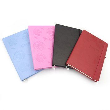 Блокнот на резинке "Цветы" клетка, А5 PU, 14*21см, 80G, 80P, mix4, K2755759OO5803-3 - фото товара