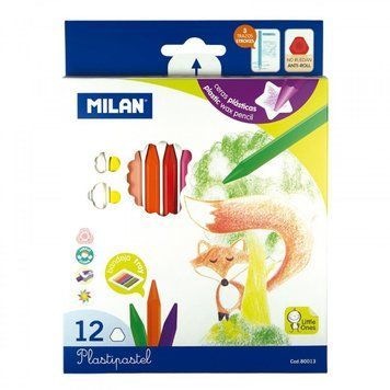 Набор карандашей пластипастель ТМ "MILAN" 12цв. 8мм, K2738661OO80013 - фото товара