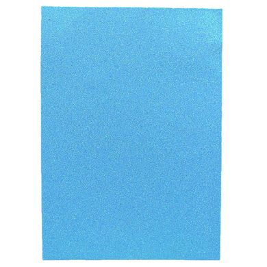 Фоаміран EVA 1.7 ± 0.1MM "Світло-блакитний" IRIDESCENT HQ A4 (21X29.7CM) з клеєм, 10 лист./П, K2744840OO17IK-7130 - фото товару