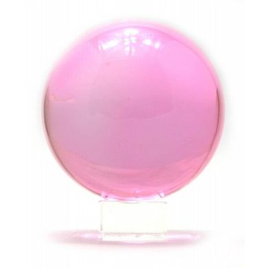 Кришталева куля на підставці рожевий (13,7х11х11 см), K328731 - фото товару