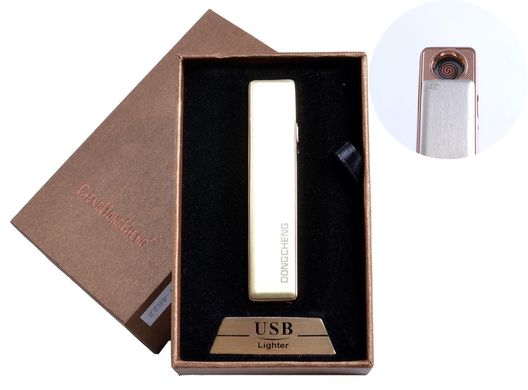 USB зажигалка в подарочной упаковке (спираль накаливания, жёлтый) №4822-5, №4822-5 - фото товара