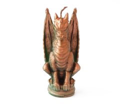 Свічка Дракон з крилами зелено - мідний свічка, K89060245O2178033856 - фото товару