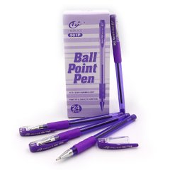Ручка шариковая "Tianjiao" с рез. фиолет, K2713055OO501P-viol - фото товара