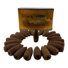 Natural Sandal Backflow Cones (Сандал)(Satya) 24 конуси в упаковці, K334976 - фото товару