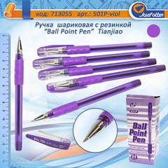 Ручка кулькова "Tianjiao" з рез. фіолет, K2713055OO501P-viol - фото товару