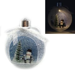 Елочный шар LED 3D фигура "Елка" 11,5х9,5х4см, 1шт/этик., K2746538OO0005KP - фото товара
