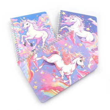 Блокнот на спирали &laquo;Единорог&raquo; 21*15см,P80 80g mix4, 1шт/этик., K2757562OO9930DSCN - фото товара