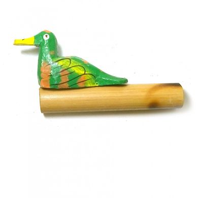 Музыкальный инструмент "Крякающая утка" зеленая (11х5,5х2 см), K329610B - фото товара