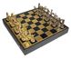 SK19BLU шахматы "Manopoulos", "Греческая мифология", латунь, в деревянном футляре, синие, фигуры золото/серебро 48х48см, 7,6 кг