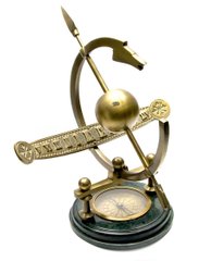 Сонячний годинник з компасом (34х36х35 см)(ARMILLIARY SUNDIAL/COMPASS), K326567 - фото товару