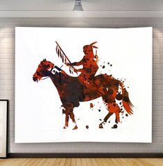 Гобелен настінний "Індіанець на коні", K89040457O1137471848 - фото товару