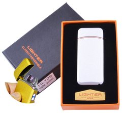 Електроімпульсна запальничка в подарунковій коробці Lighter №HL-109 White, №HL-109 White - фото товару