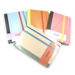 Блокнот на резинке "Notebook" A5 14,5*21см, 70G, 80P, кол. край, mix4, K2755672OO5018NC - фото товара
