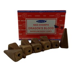 Dragon's Blood Backflow Cones (Кров Дракона) (Satya) 10 конусів в упаковці, K335029 - фото товару