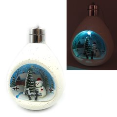 Ялинкова куля LED 3D фігура "Новорічний вечір" 13,5х9,5х7см, 1шт/етик., K2746539OO0044KP - фото товару