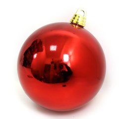 Большой елочный шар глянец "RED" 30см, 1шт/этик., K2742281OO0979-30-R - фото товара