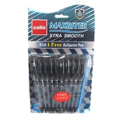 Ручка масляна "CL" Maxriter (чорна) NEW + 1 ручк. (Синій виблискуючи.), K2700337OO727_B - - фото товару