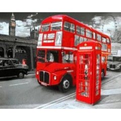 Алмазна мозаїка 30*40см "Лондонський автобус" рулон у PVC (без підрам), K2754803OO60628_OGLD - фото товару
