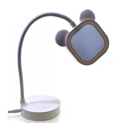 Дзеркало настільне з LED підсвічуванням на акумуляторі біле (28х10х10 см), K333869A - фото товару