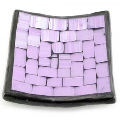 Блюдо терракотовое с фиолетовой мозаикой (10х10х2 см), K330272 - фото товара