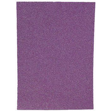 Фоамиран EVA 1.7&plusmn;0.1MM "Светло-фиолетовый" GLITTER HQ A4 (21X29.7CM) с клеем, 10 лист./п, K2744794OO17GLK-073 - фото товара