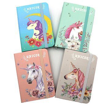 Блокнот на гумці "Unicorn", кол торець, лінія, 10,5 * 7,5 см, Р80, 80g, mix, 1шт/етик., K2746531OO9381-A7 - фото товару